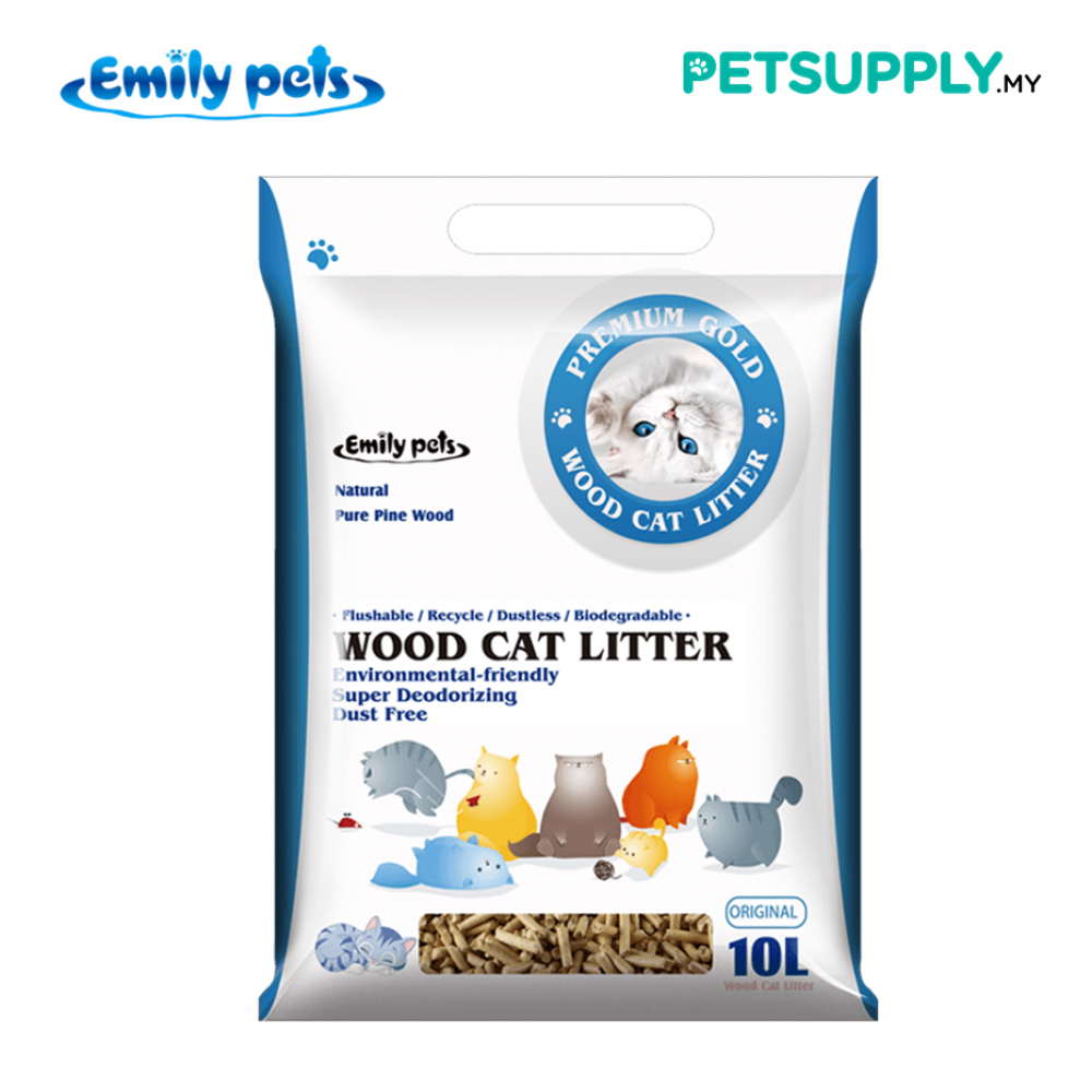 Emily Pets Natural Pure Pine Wood Cat Litter 7 Litre